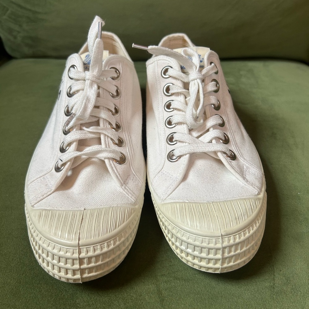 Limited Edition: Merz b. Schwanen x Novesta White Canvas Sneakers